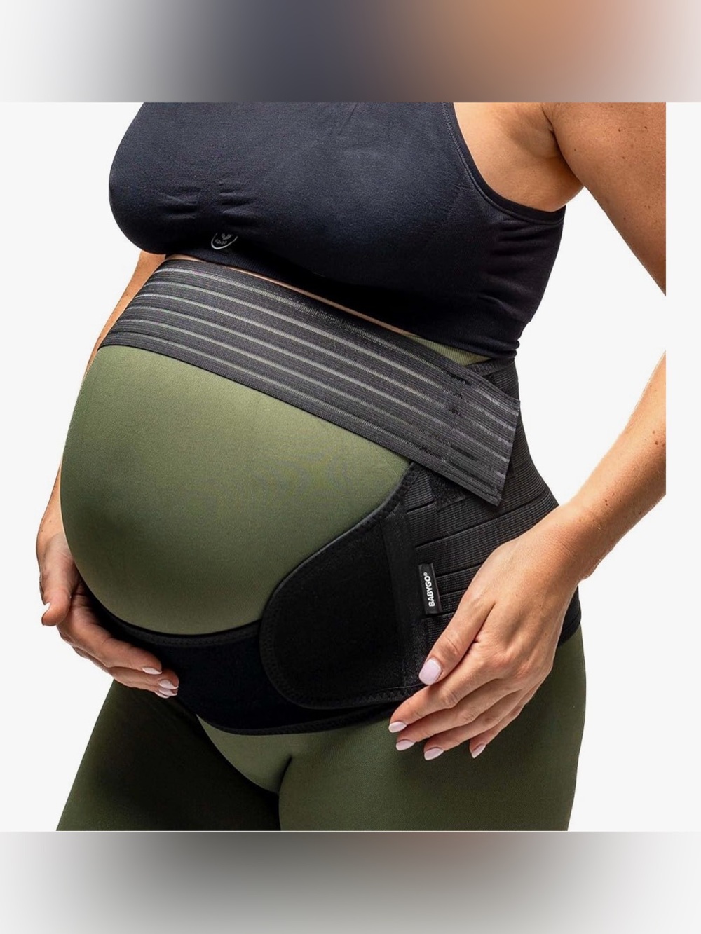 BABYGO Pregnancy Support Belt in Black Size XXXL